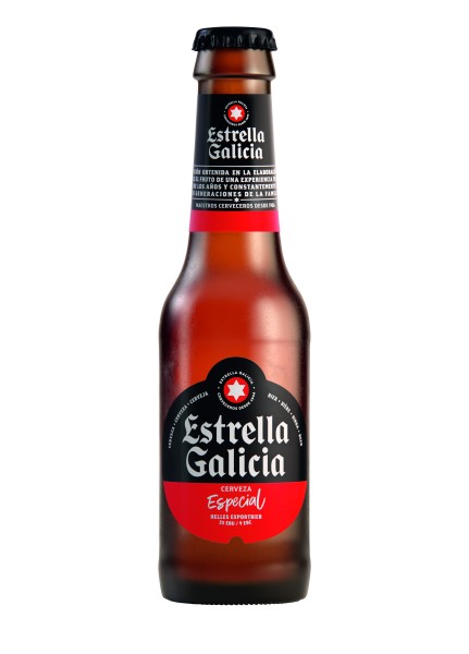 30 x Bière blonde espagnole Estrella Damm 5,4% vol. Boîte d'origine 0,2l RÉUTILISABLE