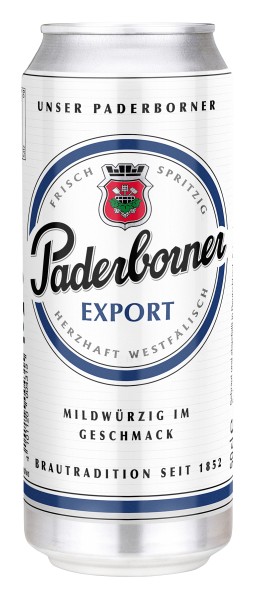 24 x Paderborner Export 0,5L canette 5,5% vol.alc. JETABLE