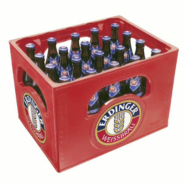 20 x Erdinger biere blanche sans alcool 0.5L cas d'origine Weissbier