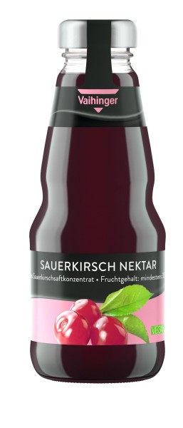 24 x Niehoffs Vaihinger nectar de cerise aigre 0,2 l bouteilles en verre dans une boîte réutilisable d'origine