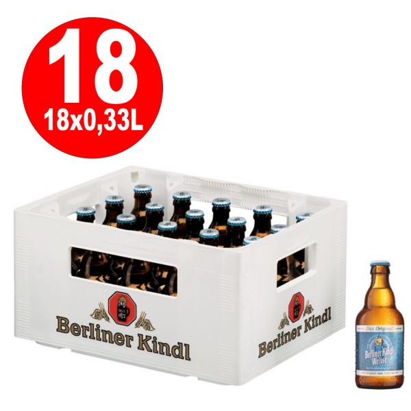 20 x Berliner Kindl Weisse L'original 0,33l 3,0% vol. affaire initiale REDUCED