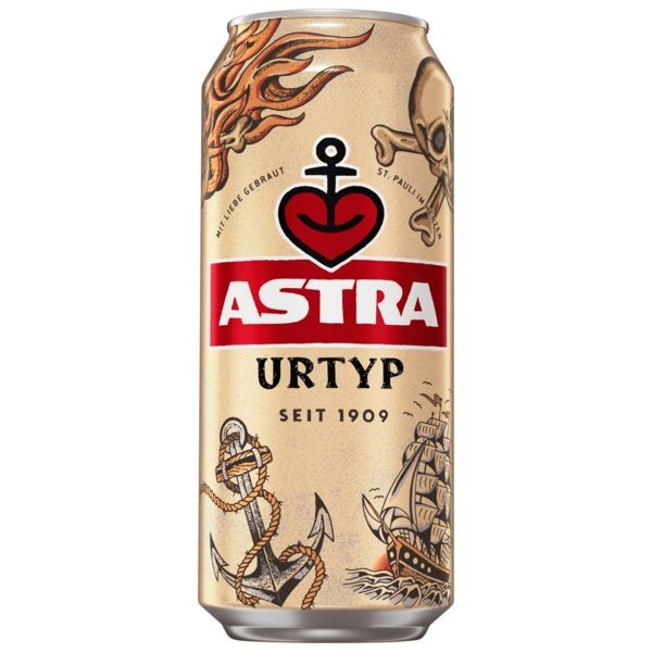 24 canettes de 0,5 L Astra Urtyp Bière Originale 4,9% Vol._Jetable