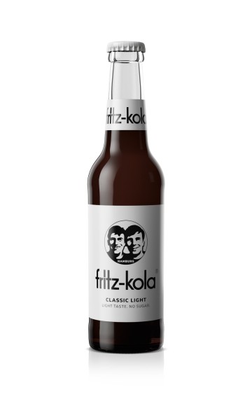 24 x bouteille de verre Fritz-Kola classic light de 0,33 L dans son emballage d'origine MULTIWAY