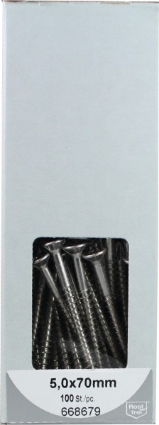 Agglomérés vis Torx avec Bohrsp. acier inoxydable 5, 0x70mm